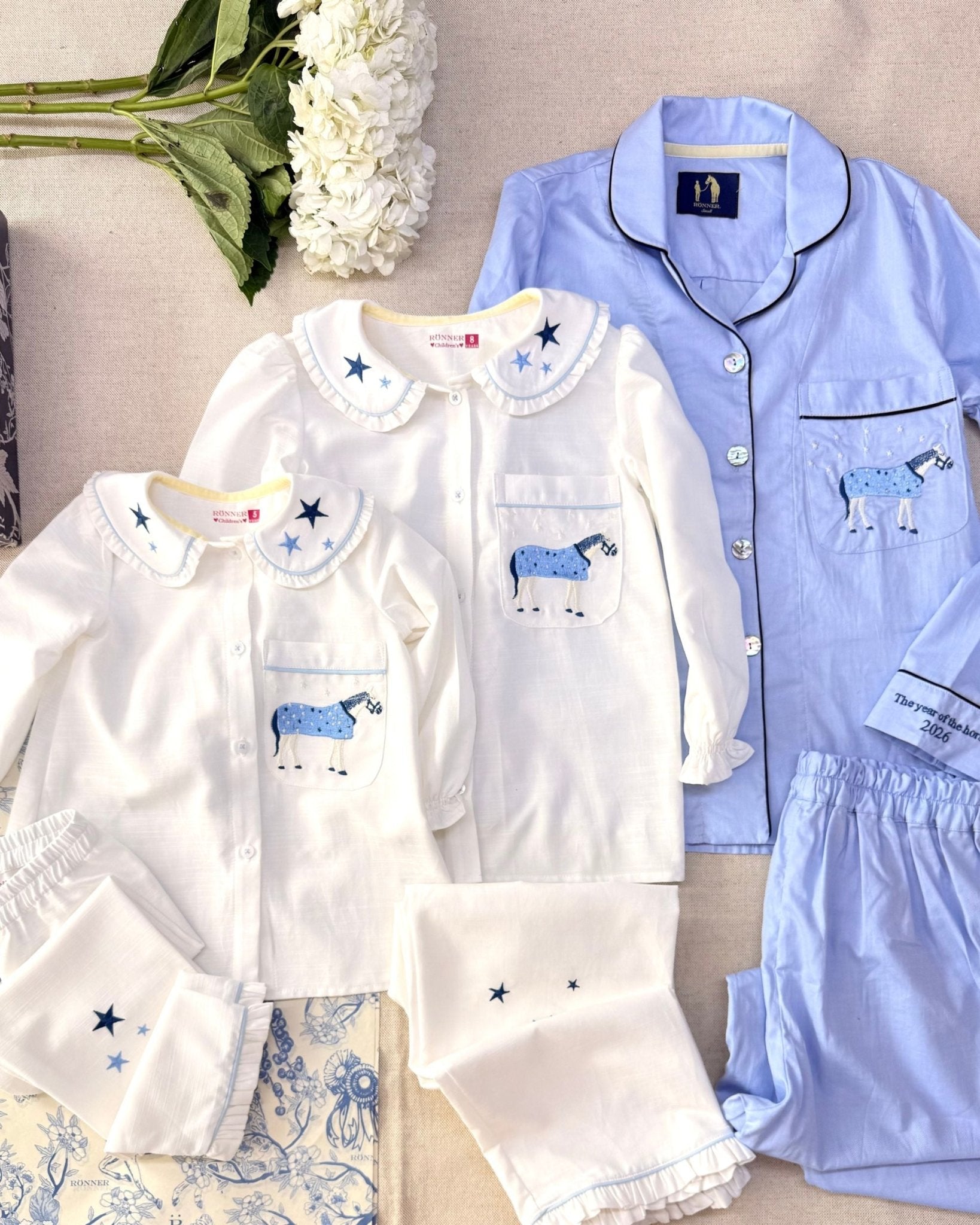Stars & Horses Children's PJ's Set - RönnerLong Sleeve Set2 yrs