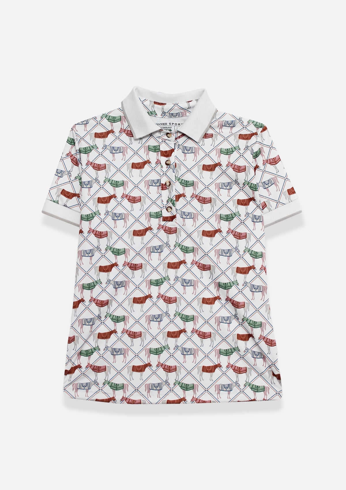 Stella Polo - Shirt | Short Sleeve | Victory Print | Sienna - RönnerPolo ShirtS