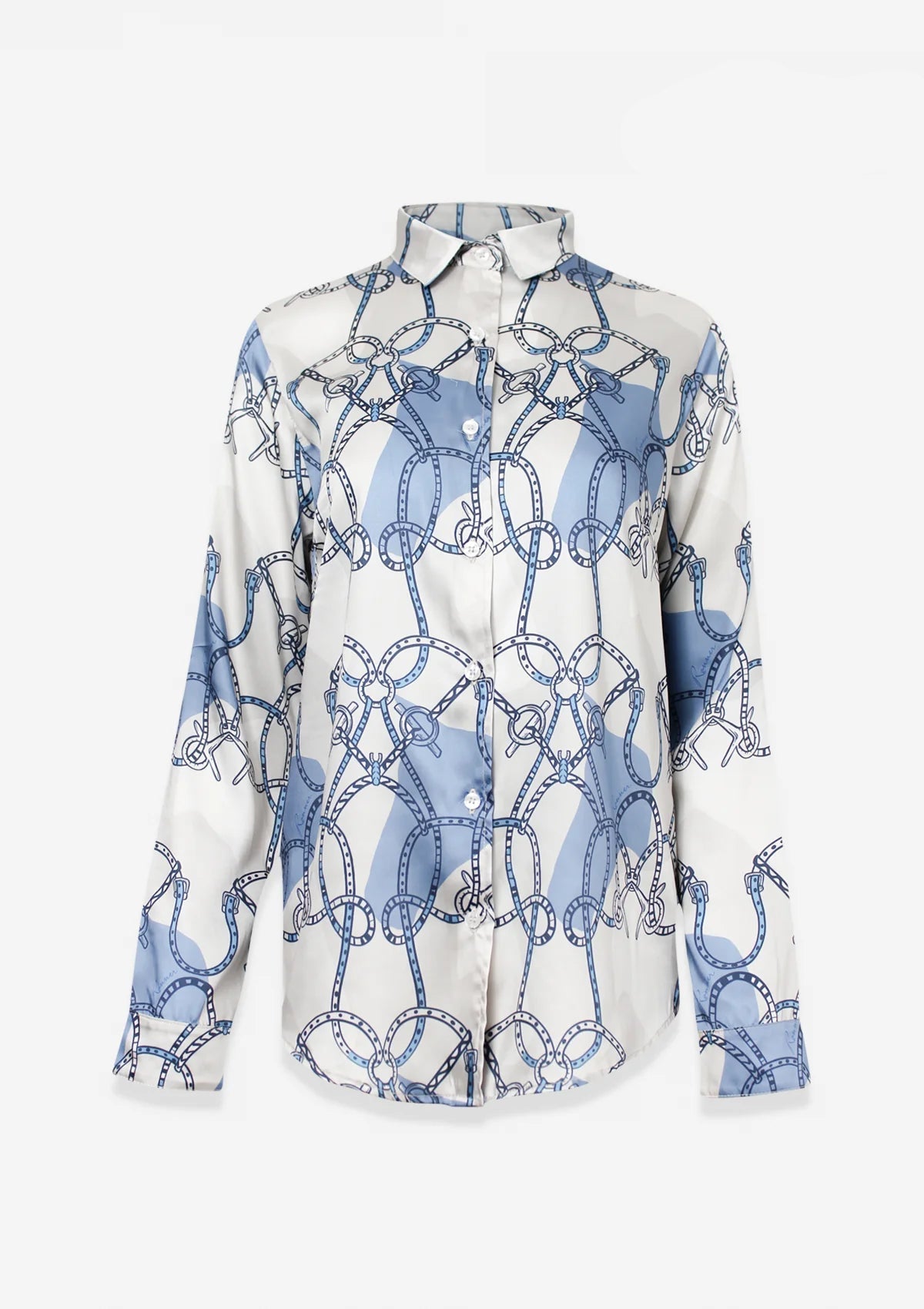 Tali Button - down Shirt | Saddlery Print - RönnerBlouseS