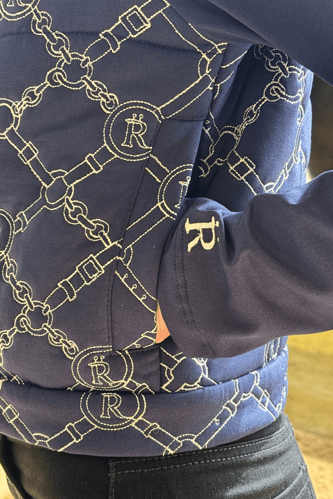 The Beltina Embroidered Sport Jacket - RönnerNavy
