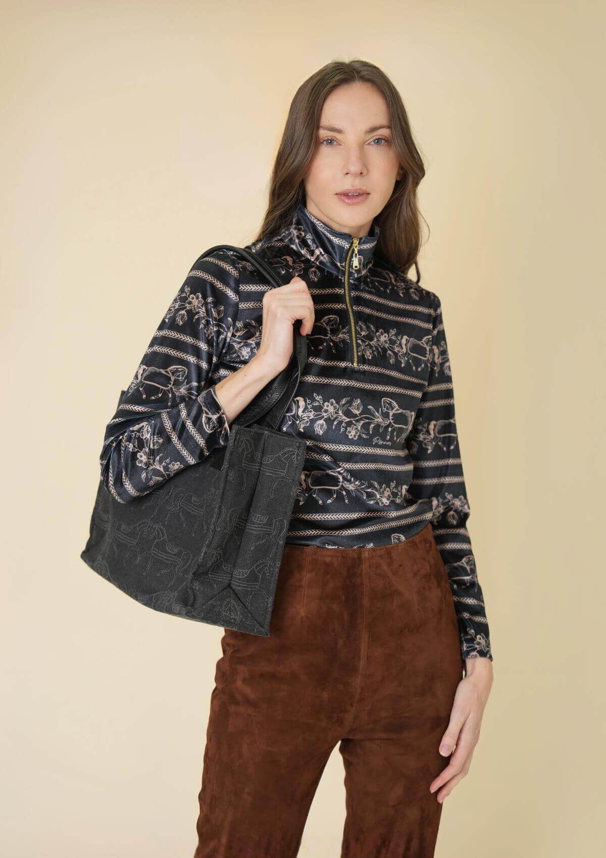 The Clarion Tote - RönnerBlack and Gold