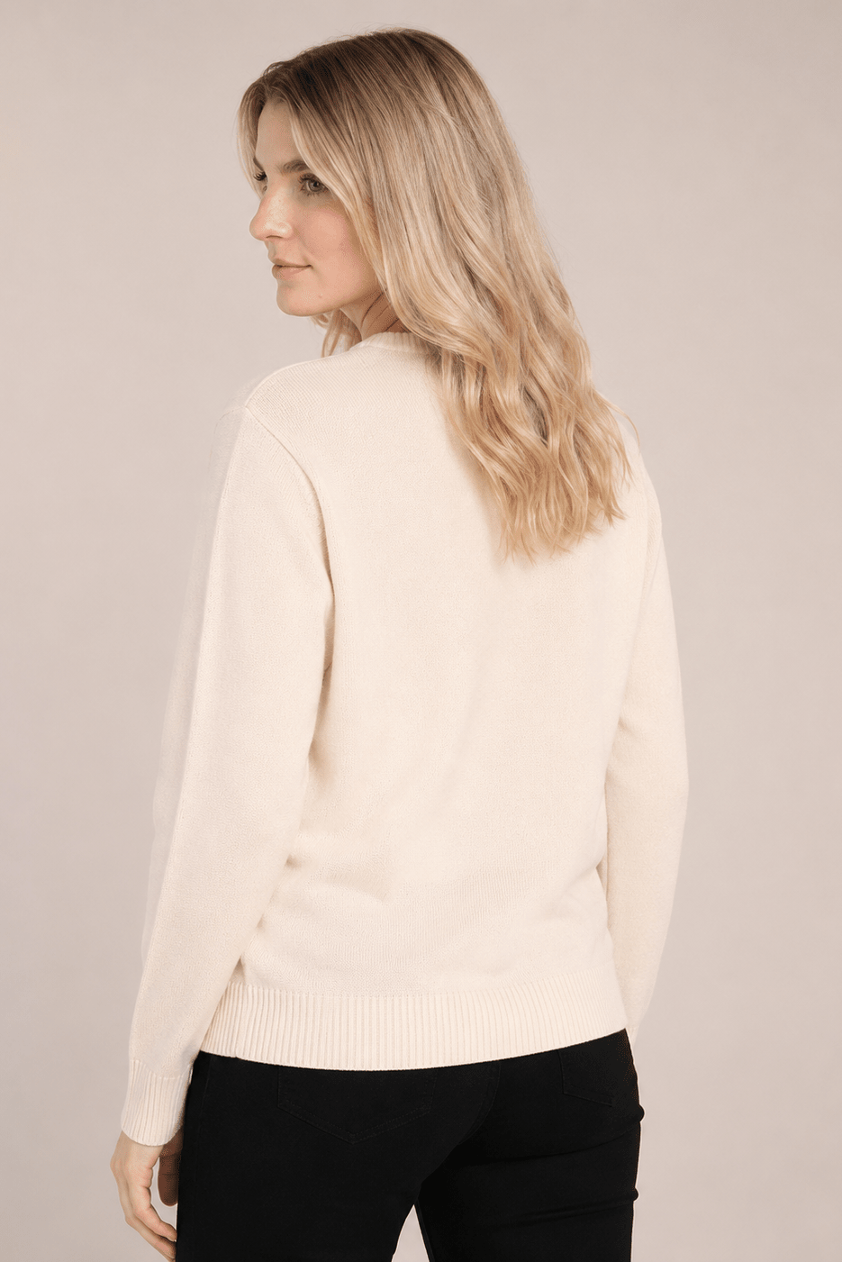The Harlequin Horses Sweater | Cream - RönnerXS