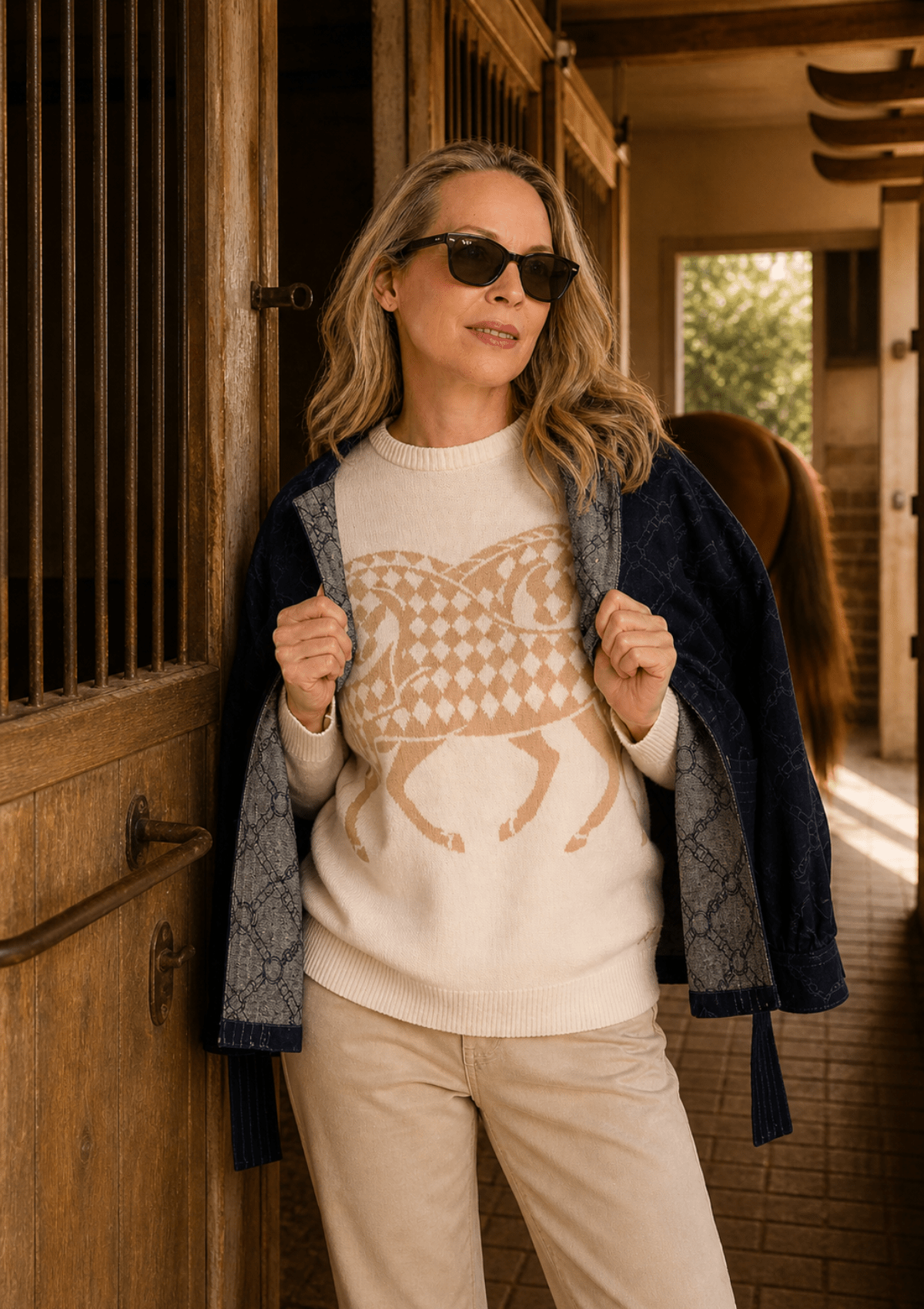 The Harlequin Horses Sweater - RönnerXS