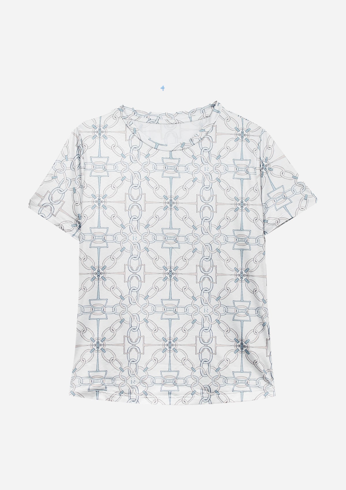 Nora T-Shirt | Chainlink Print | Powder | Sample