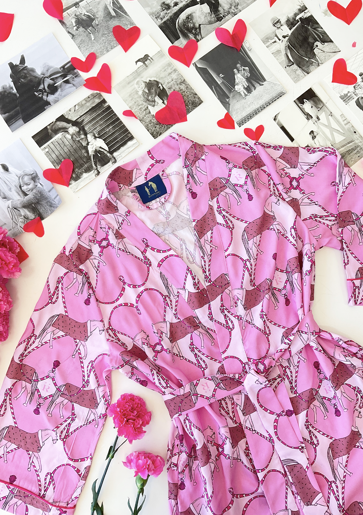 Horsebond Robe | Pink | Equestrian Sleepwear Collection - Rönner