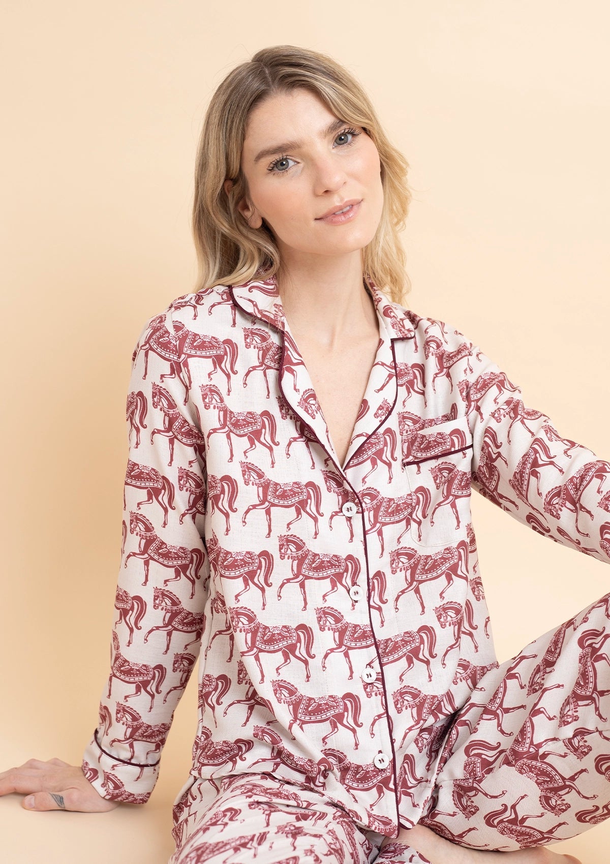 Whisper PJ's Set | Long Sleeve | Blossomare Print - RönnerLong Sleeve SetXS