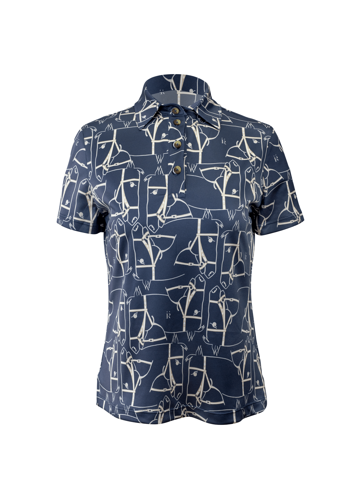 Noelia Classic Polo-Shirt Short Sleeve | Cheval Navy | High-tech - Rönner