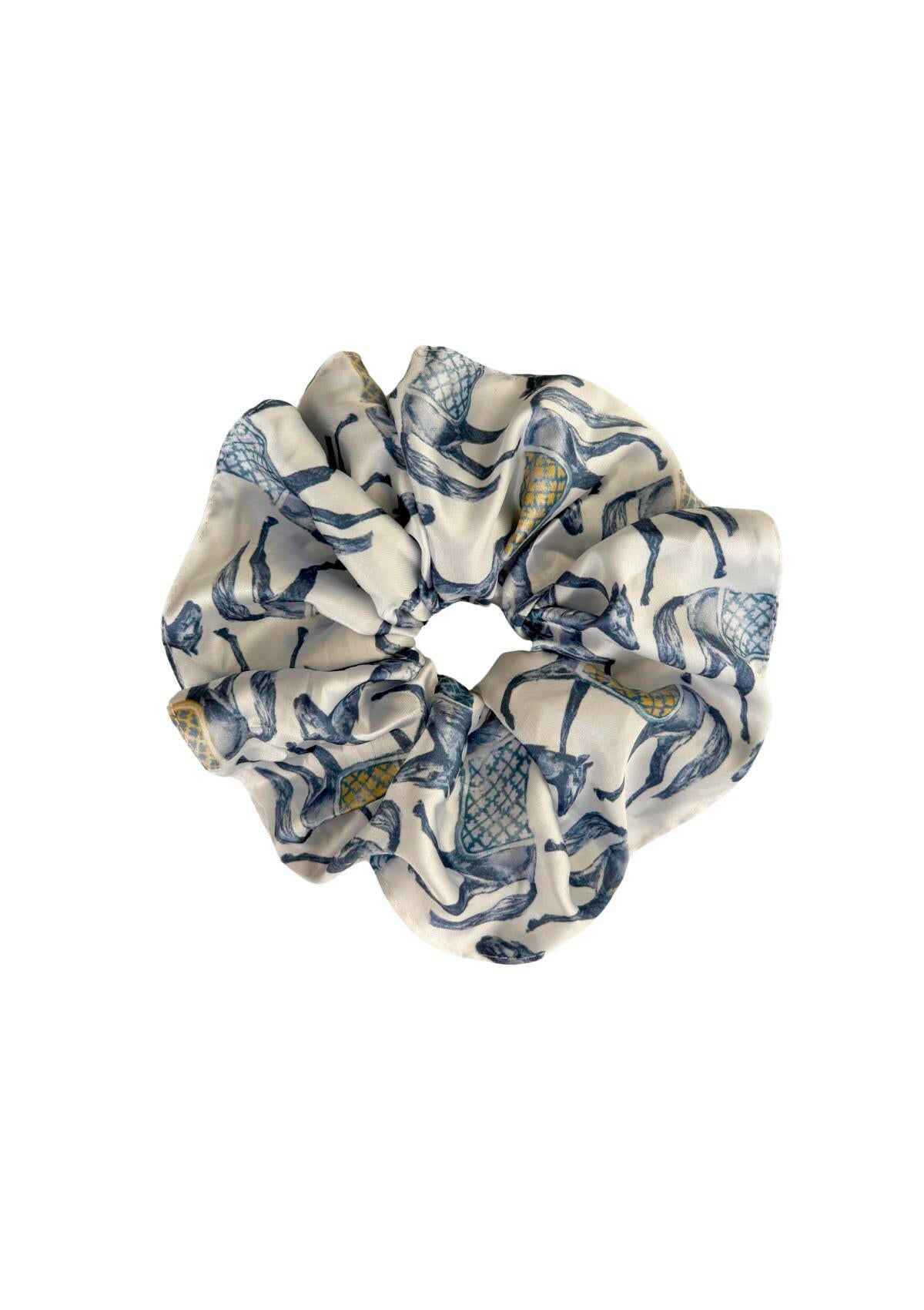 Hair Scrunchie | Blue & White