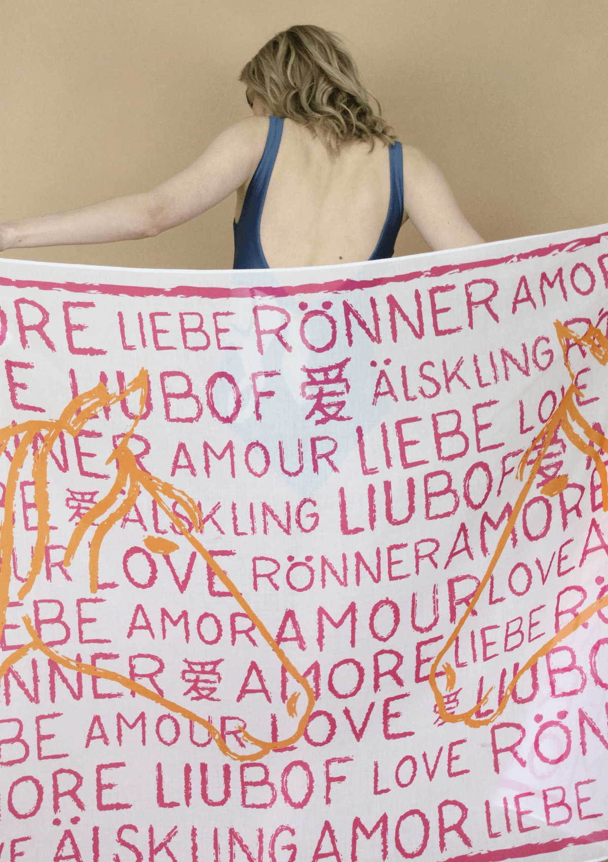 Horse Love Pareo | White & Pink