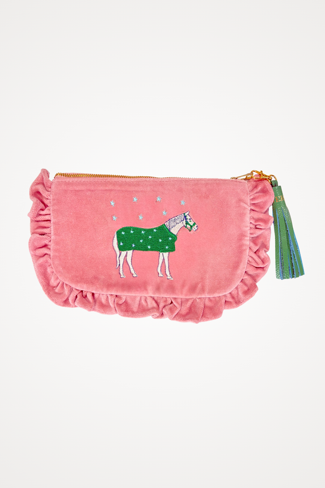 Embroidered Pouch | Lucky Horses | Small