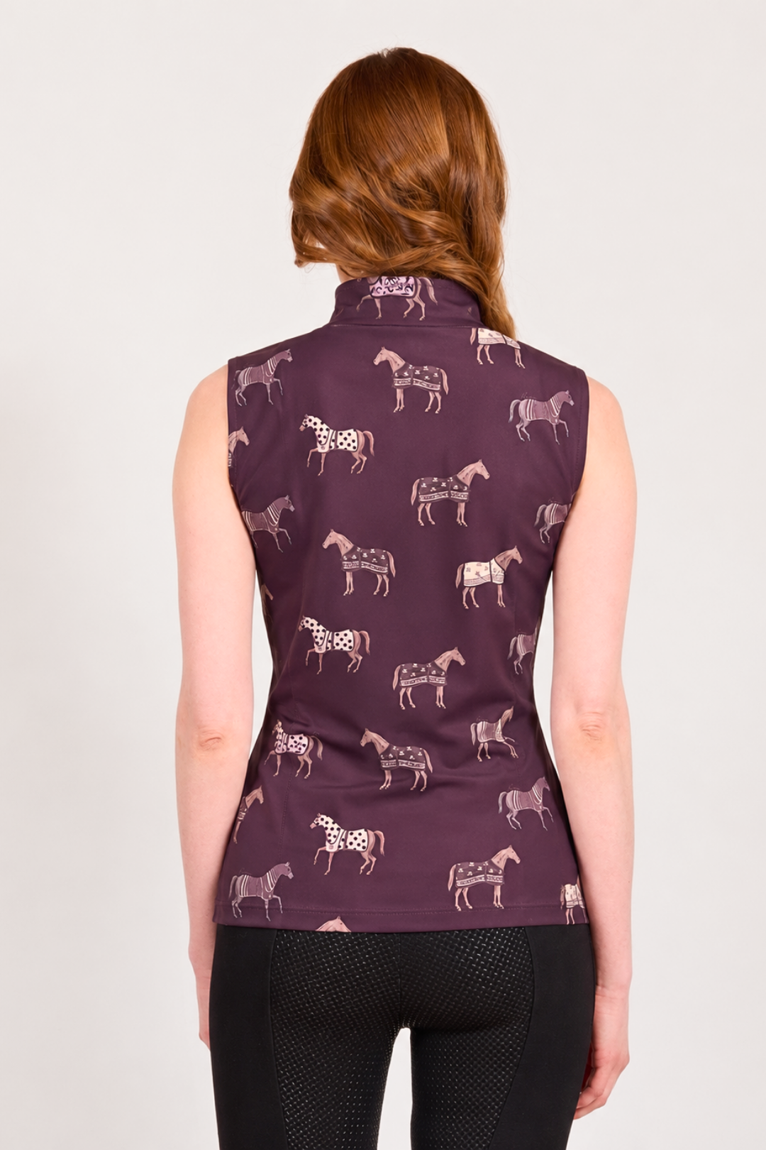 Poise Printed Sleeveless Q-Zip