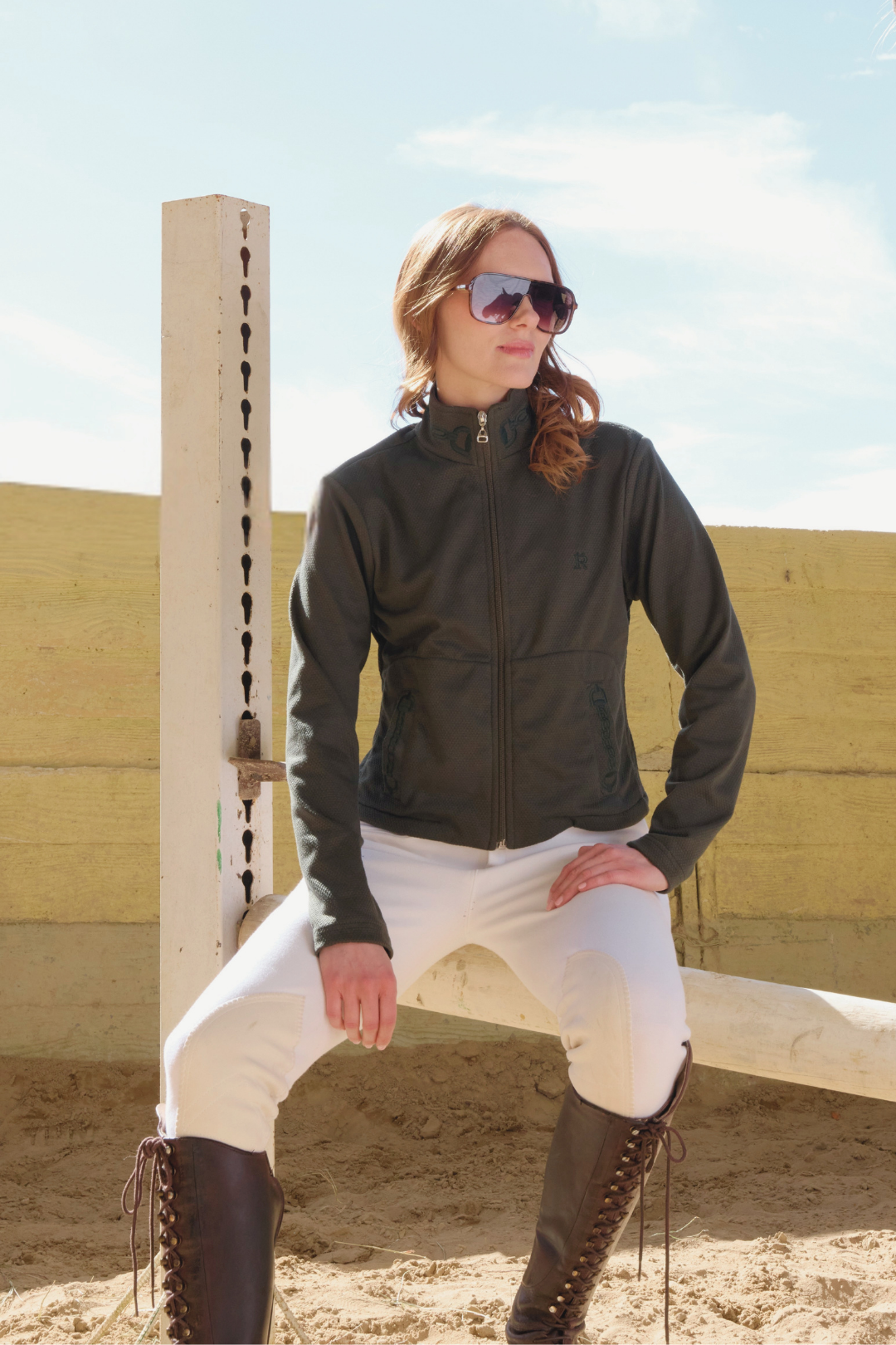 Harmonia Embroidered Zip-Up Jacket