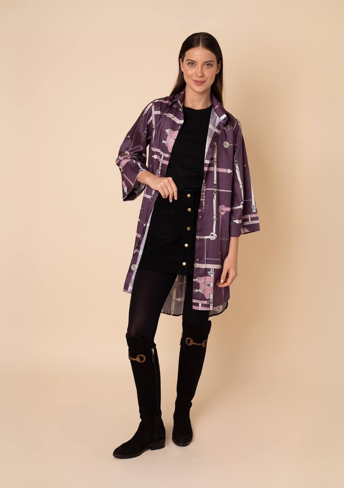 Colette Shirt-Dress | Bordeaux