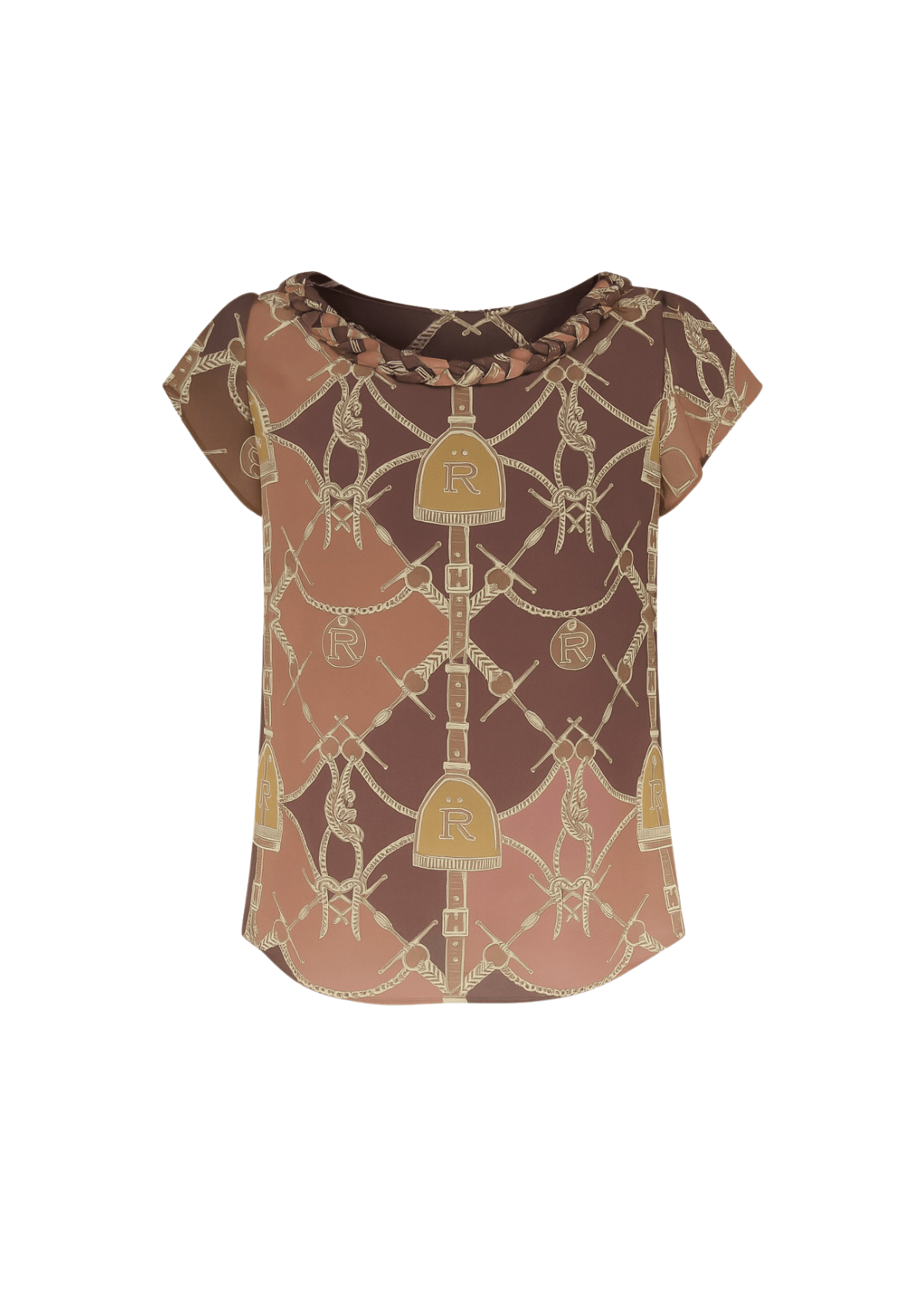 Céline Blouse | Morsetti Print | Terracotta