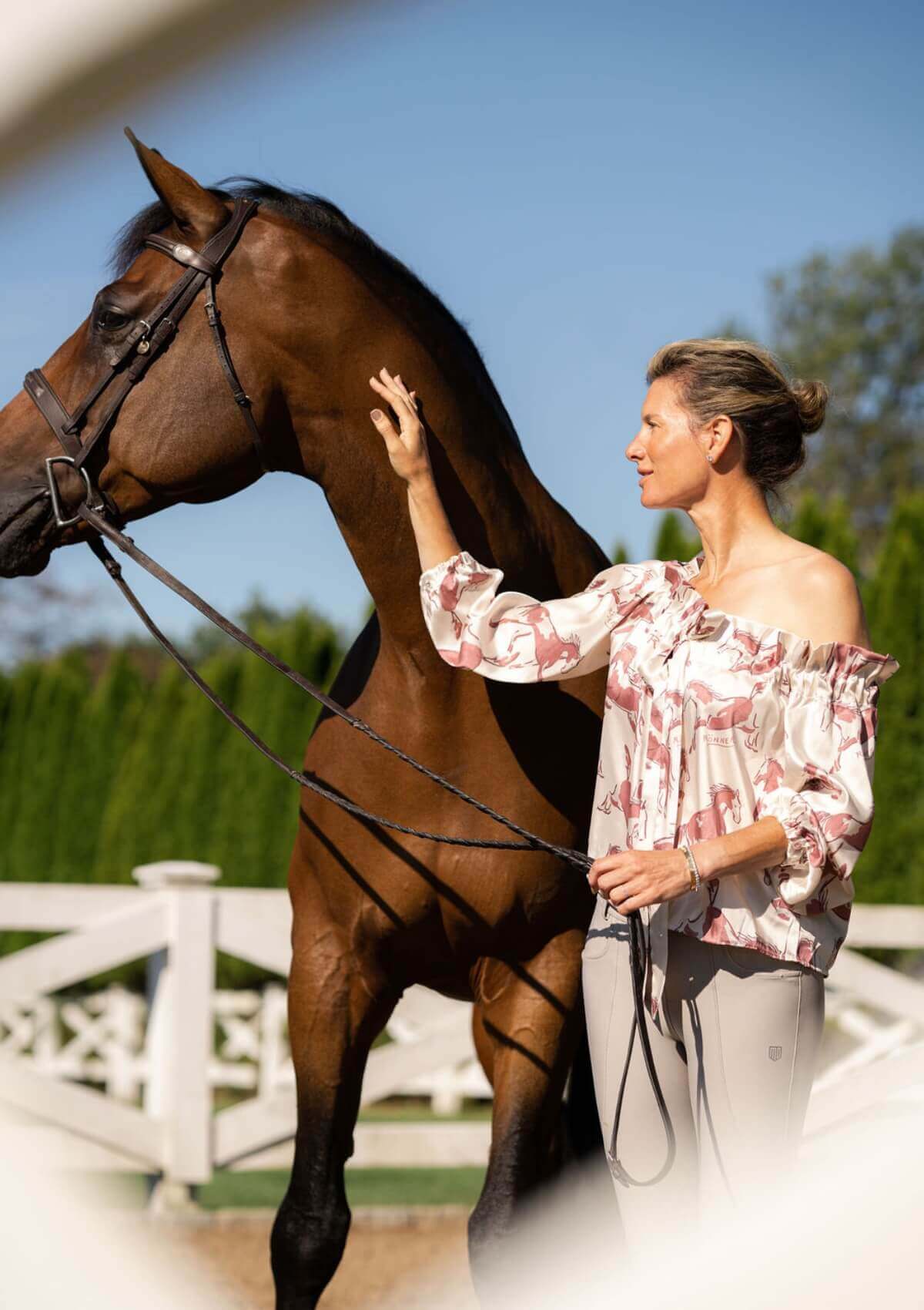 Adele Blouse | Volt Print | Terracotta Rust