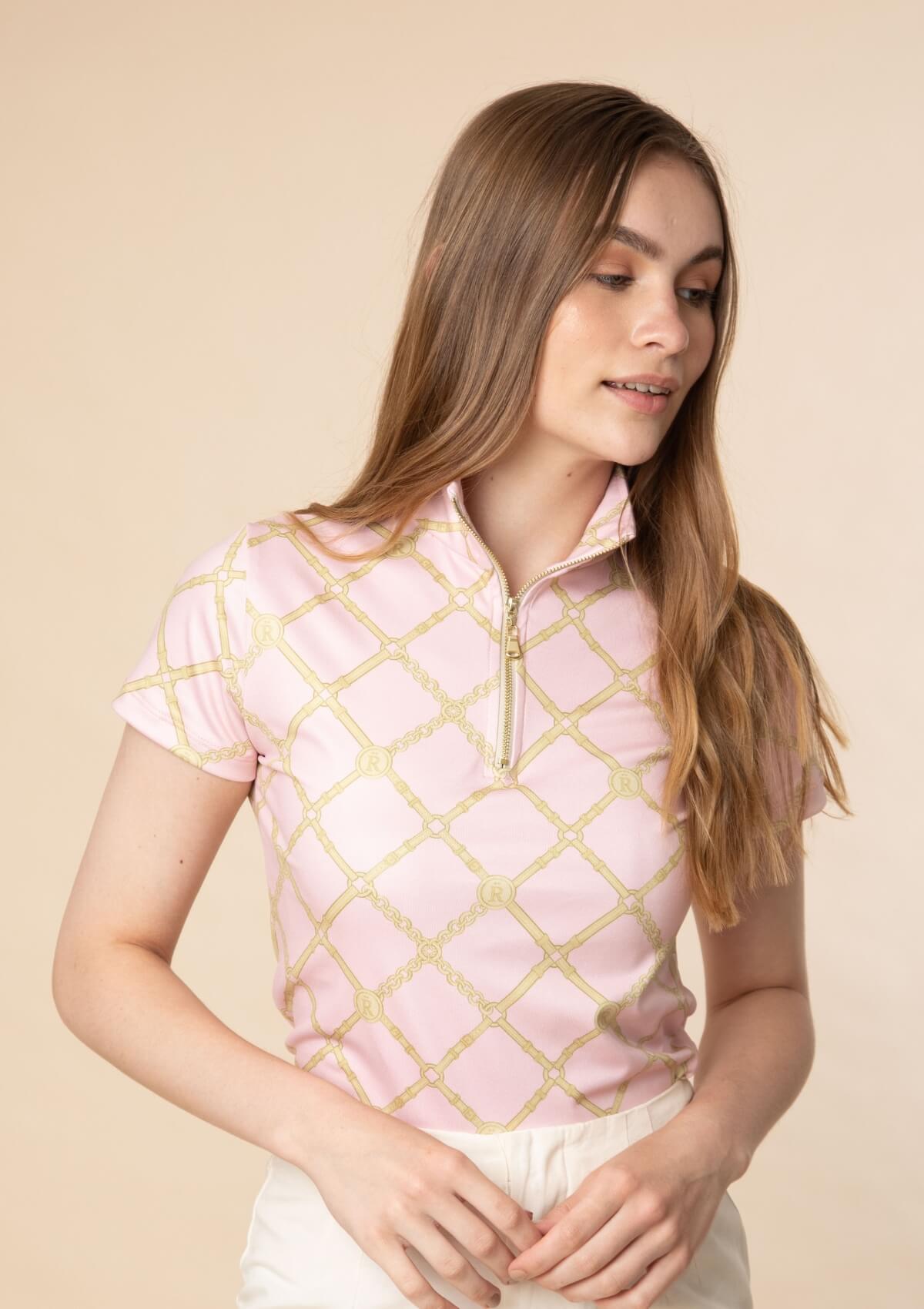 Harmony Q-Zip | Short Sleeve | Beltina Print | Rose