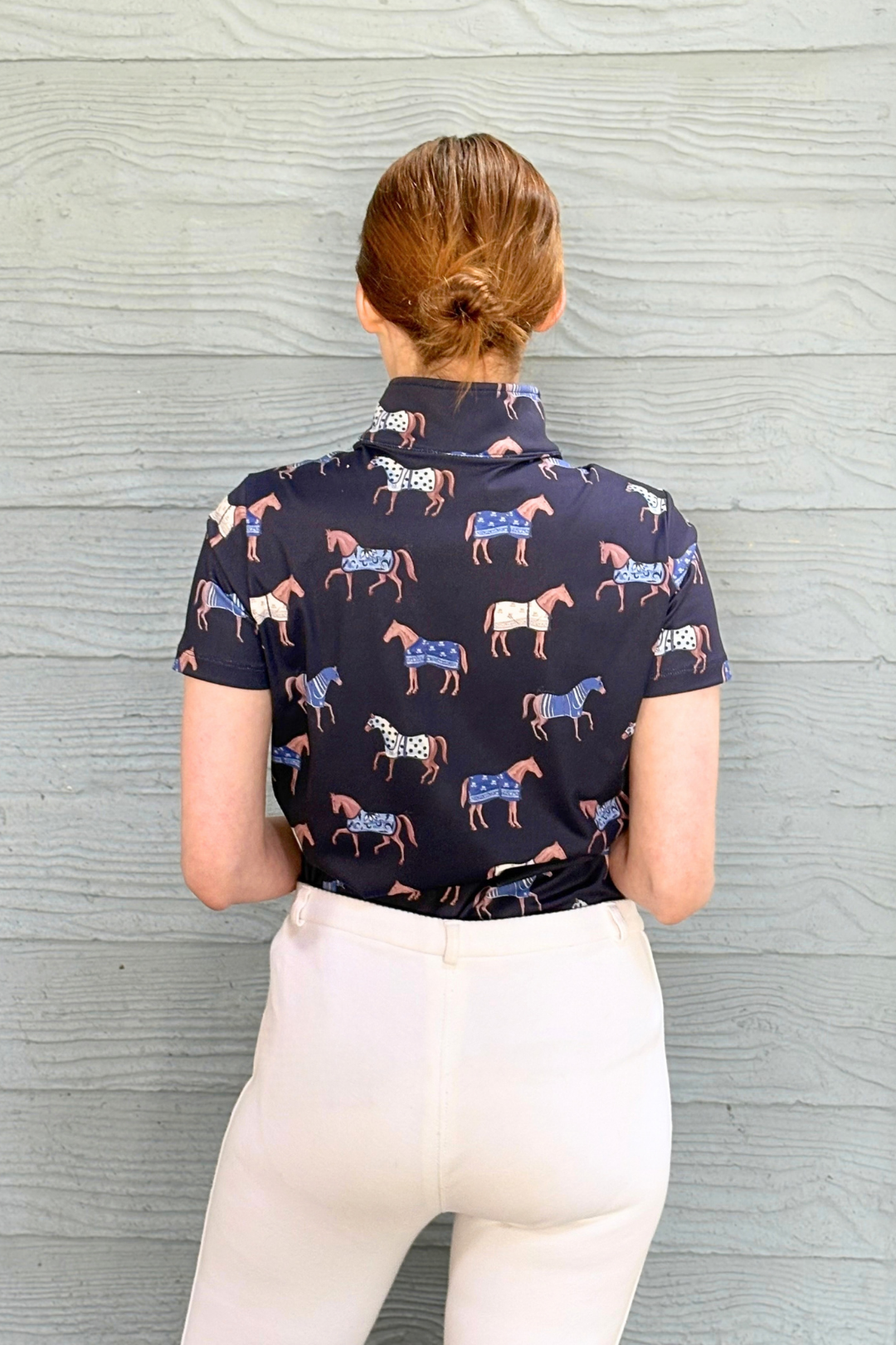 Q-Zip | Poise Print | Short Sleeve