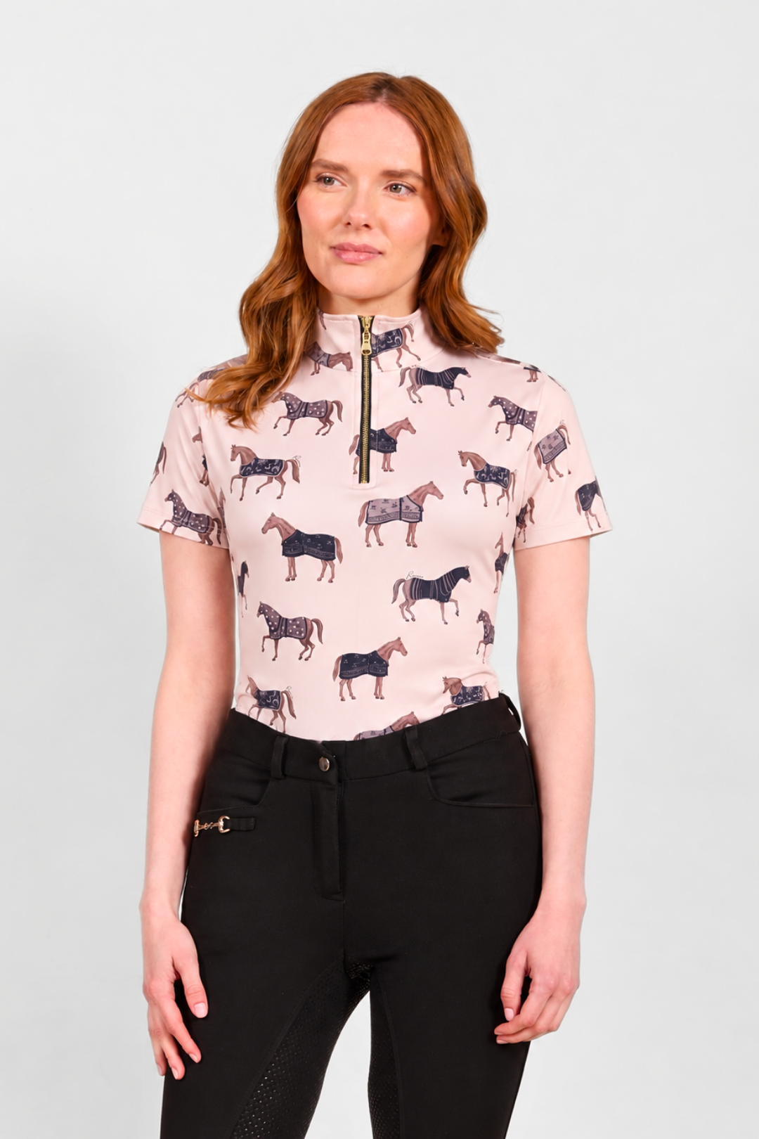 Q-Zip | Poise Print | Short Sleeve