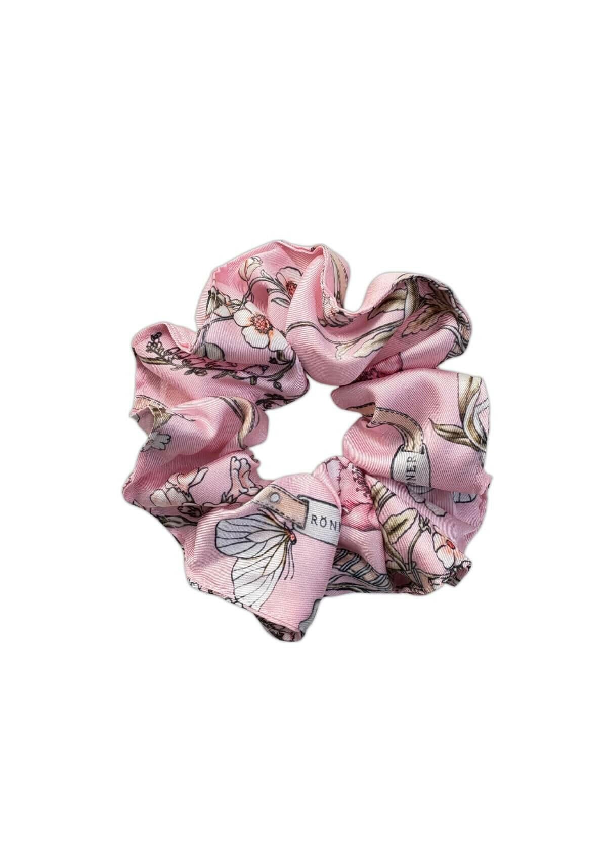 Hair Scrunchie | Herbaria Print | Rose