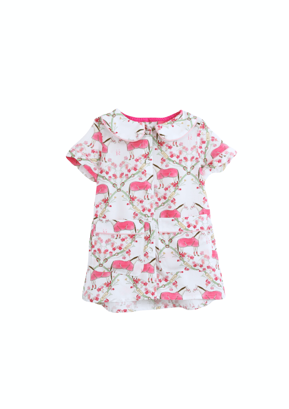 Ponyland Short Sleeve | Hoofbeat Dreams | White | Children's PJ'S
