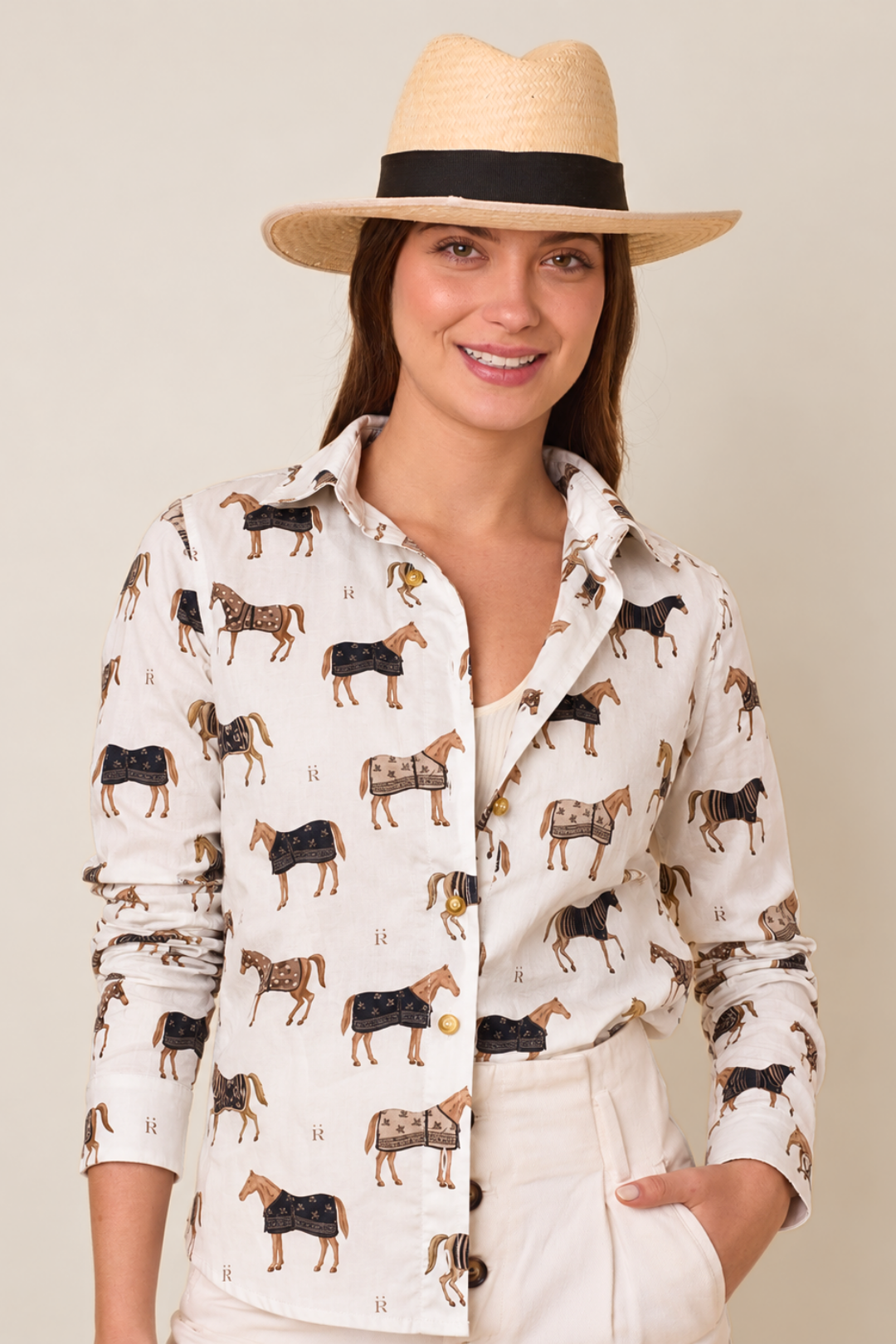 Wellington Cotton Shirt | Poise Print