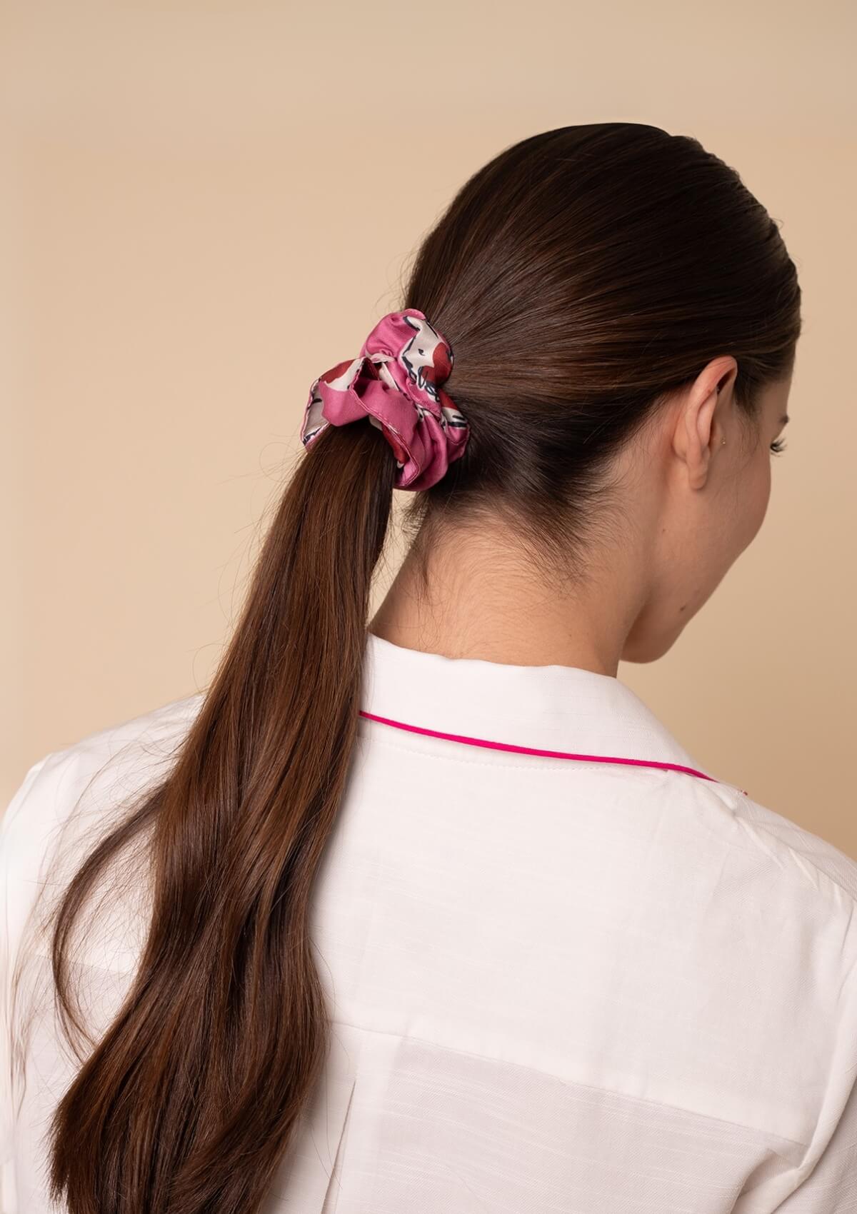 Hamptons PJ's Set | Long Sleeve and Pants Set | White & Pink