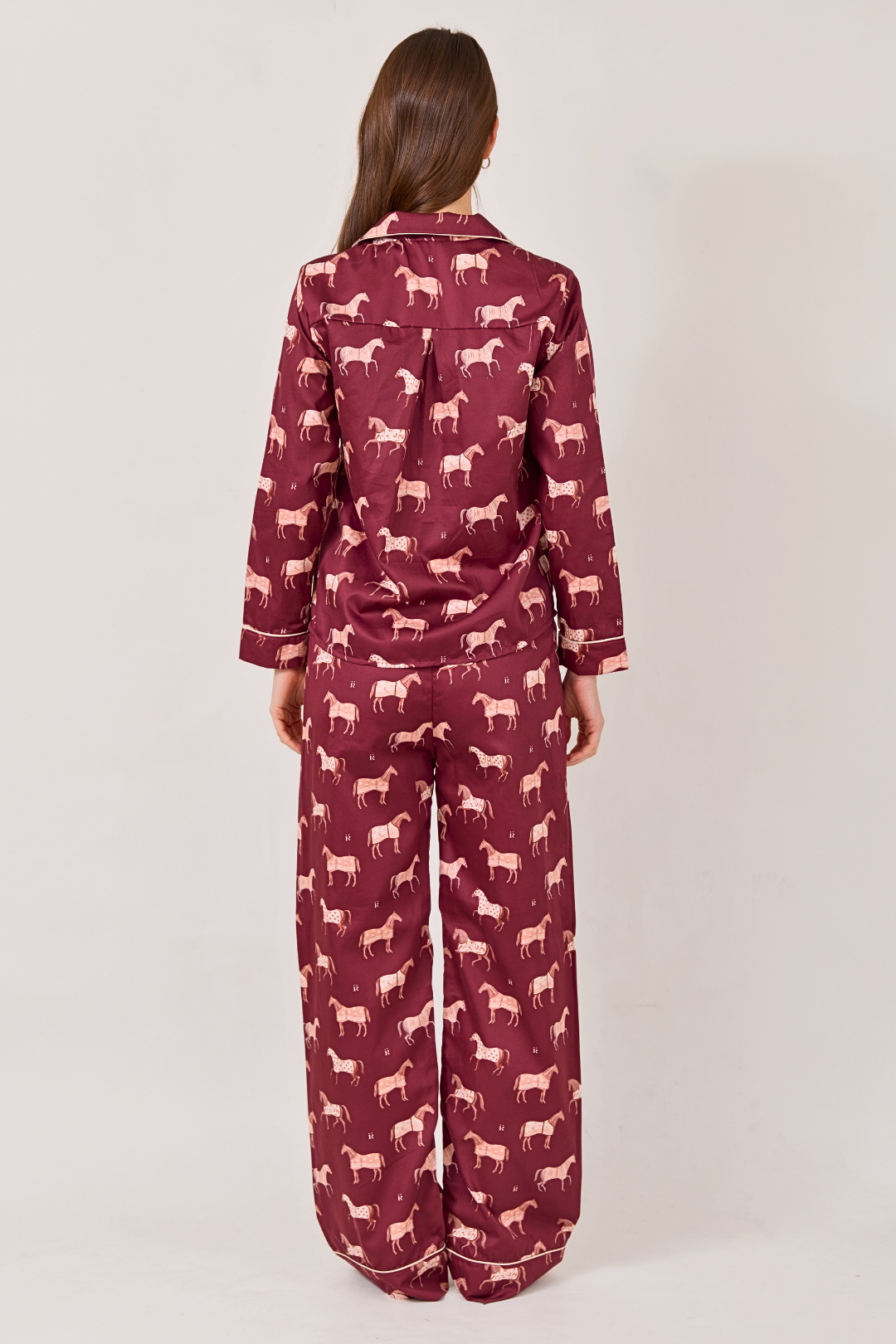 Poise Horse Cotton Pajama Set | Long Sleeve