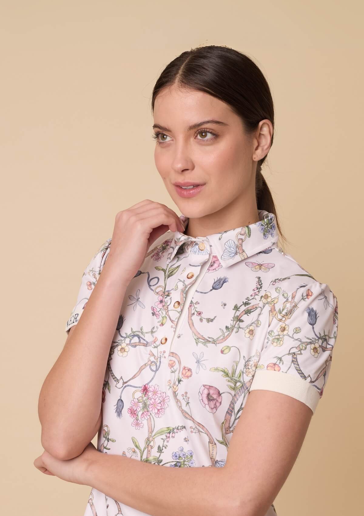 Herbaria Equestrian Polo-Shirt | Short Sleeve | Cream