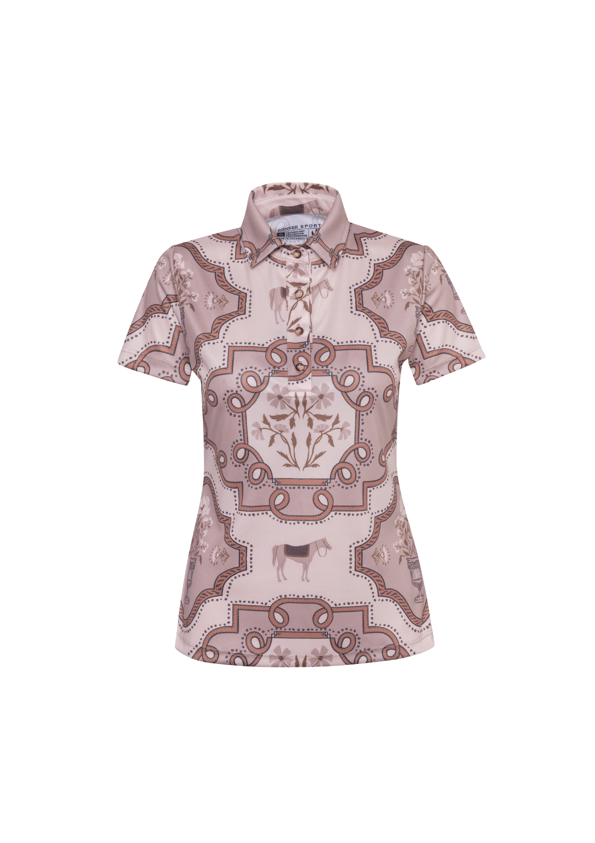 Veranda Polo-Shirt | Short Sleeve | Nude Blush