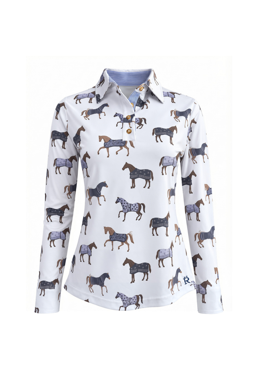 Poise Printed | Polo Shirt | Long Sleeve