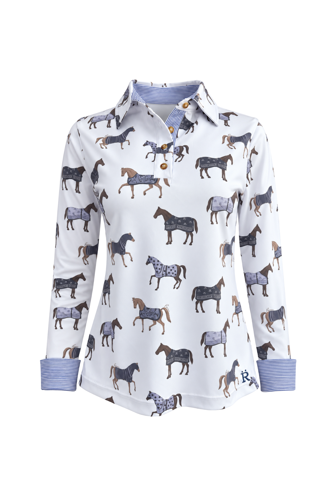 Poise Printed | Polo Shirt | Long Sleeve