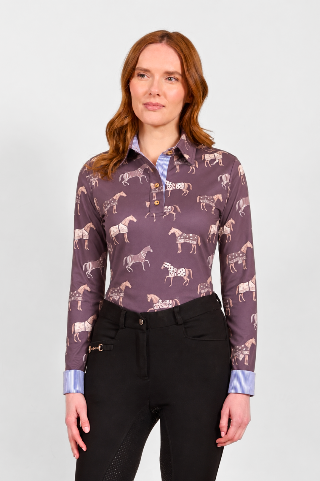 Poise Printed | Polo Shirt | Long Sleeve