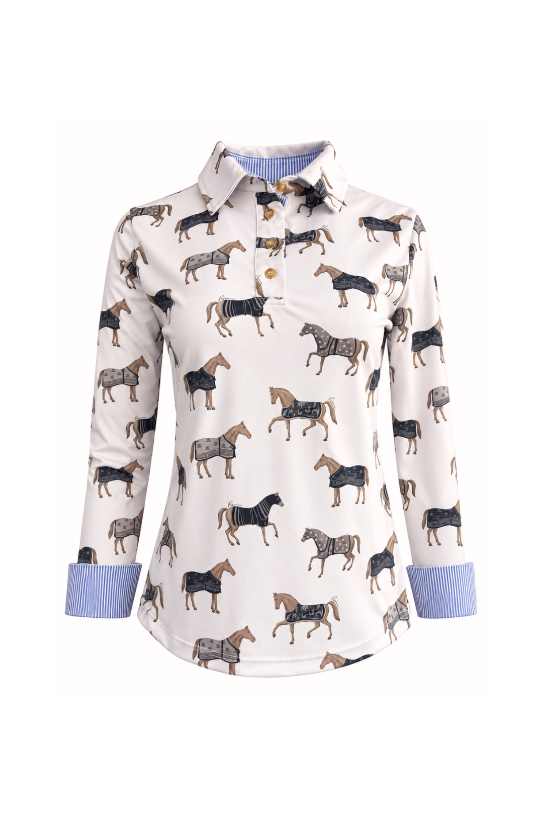 Poise Printed | Polo Shirt | Long Sleeve