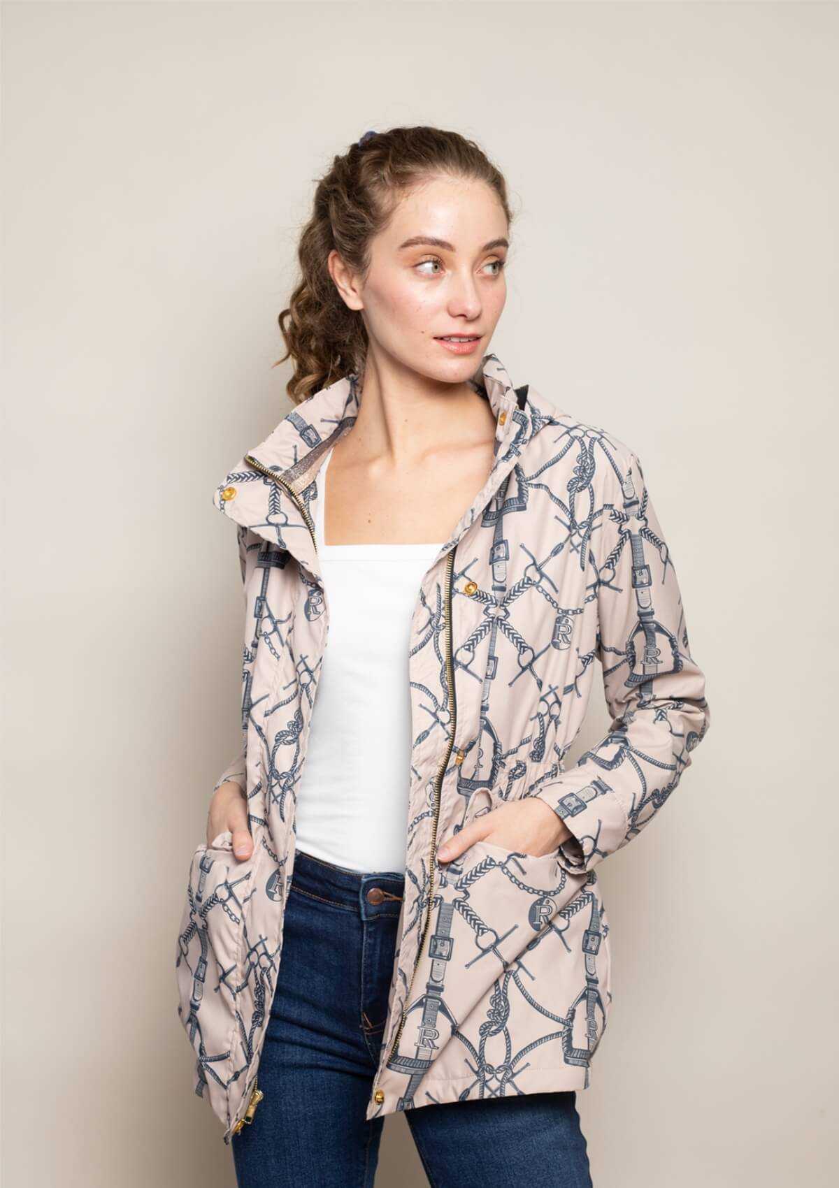 Georgina Windbreaker | Morsetti Print | D'Oro
