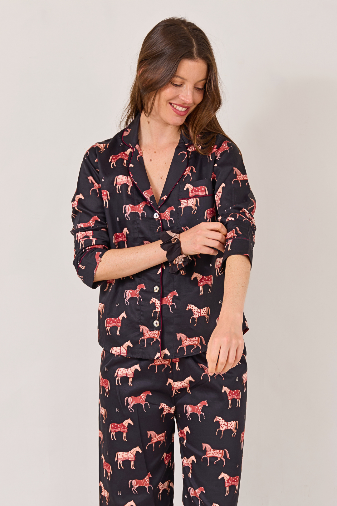 Poise Horse Cotton Pajama Set | Long Sleeve