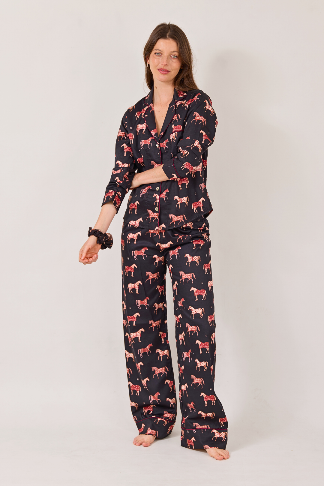 Poise Horse Cotton Pajama Set | Long Sleeve