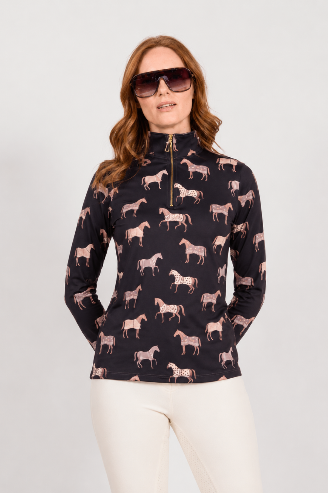 Q-Zip | Poise Print | Long Sleeve