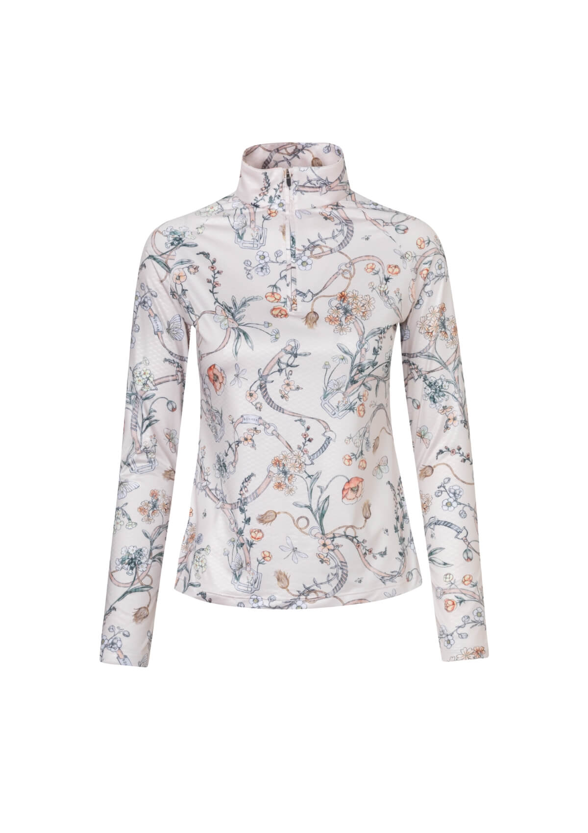 Bliss Quarter-Zip- Extra Light | Herbaria Print | Butter