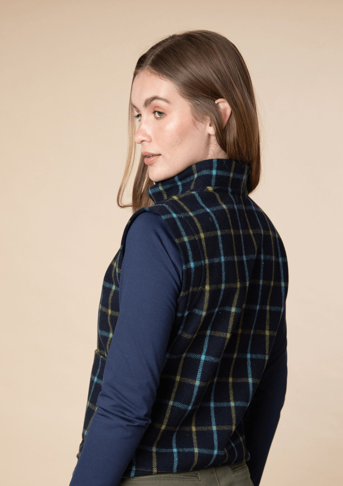 Elowen Wool Vest | Navy