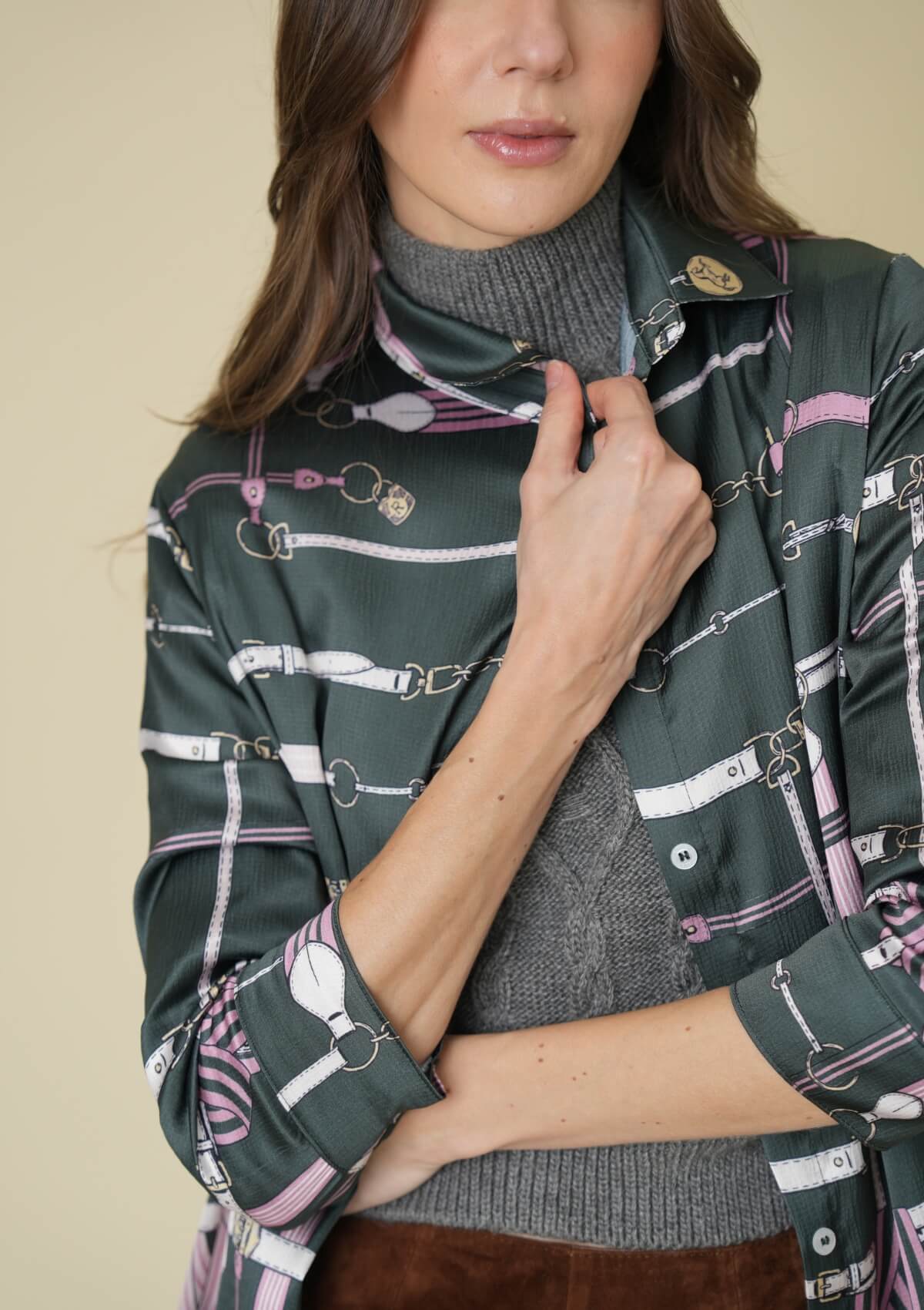 Victoria Tunic-Dress | Jubilea Print | Hunter Green