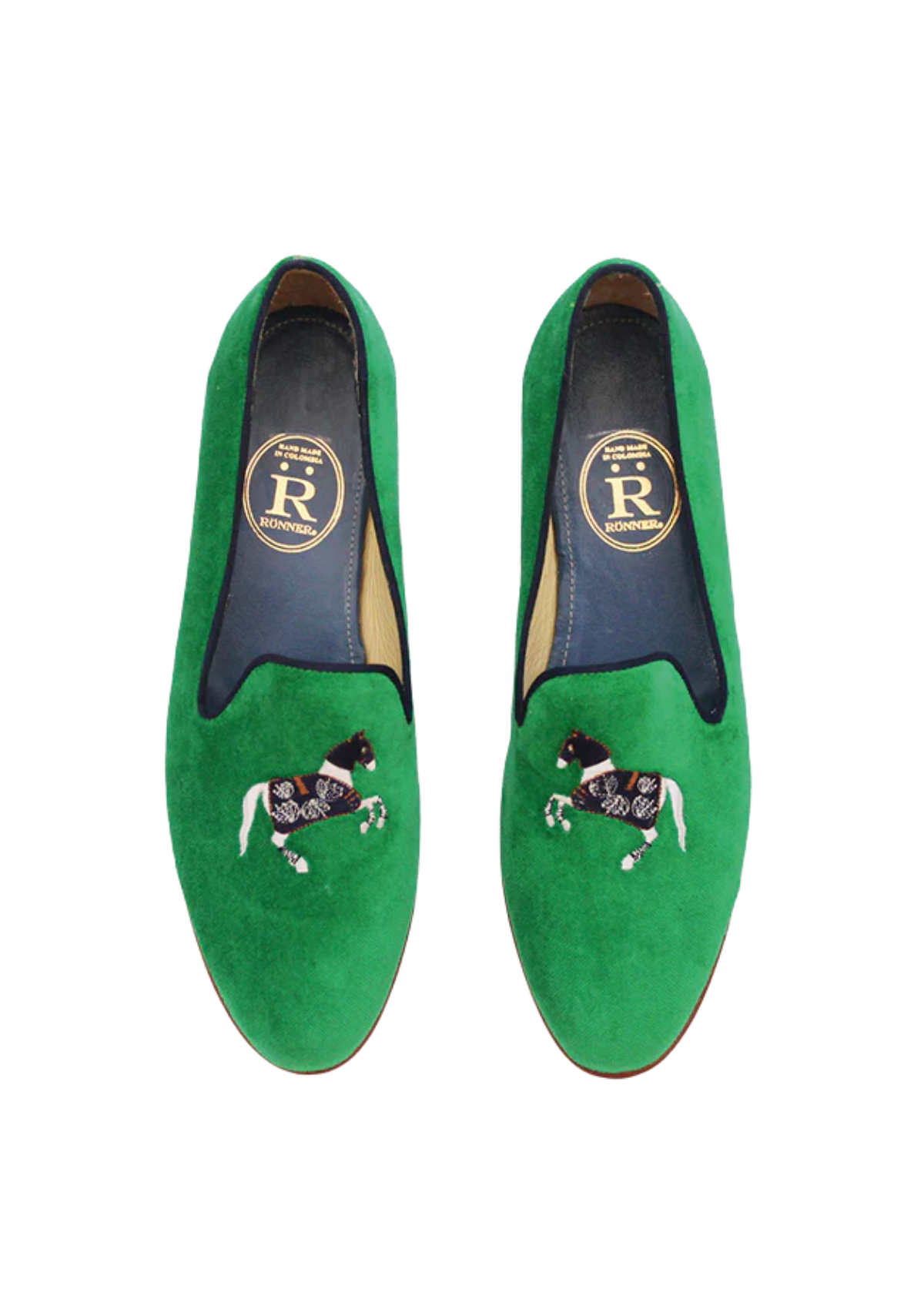 Mimosa Velvet Loafers | Carousel | Grass Green
