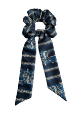 Scarf Hair Scrunchie | Blue