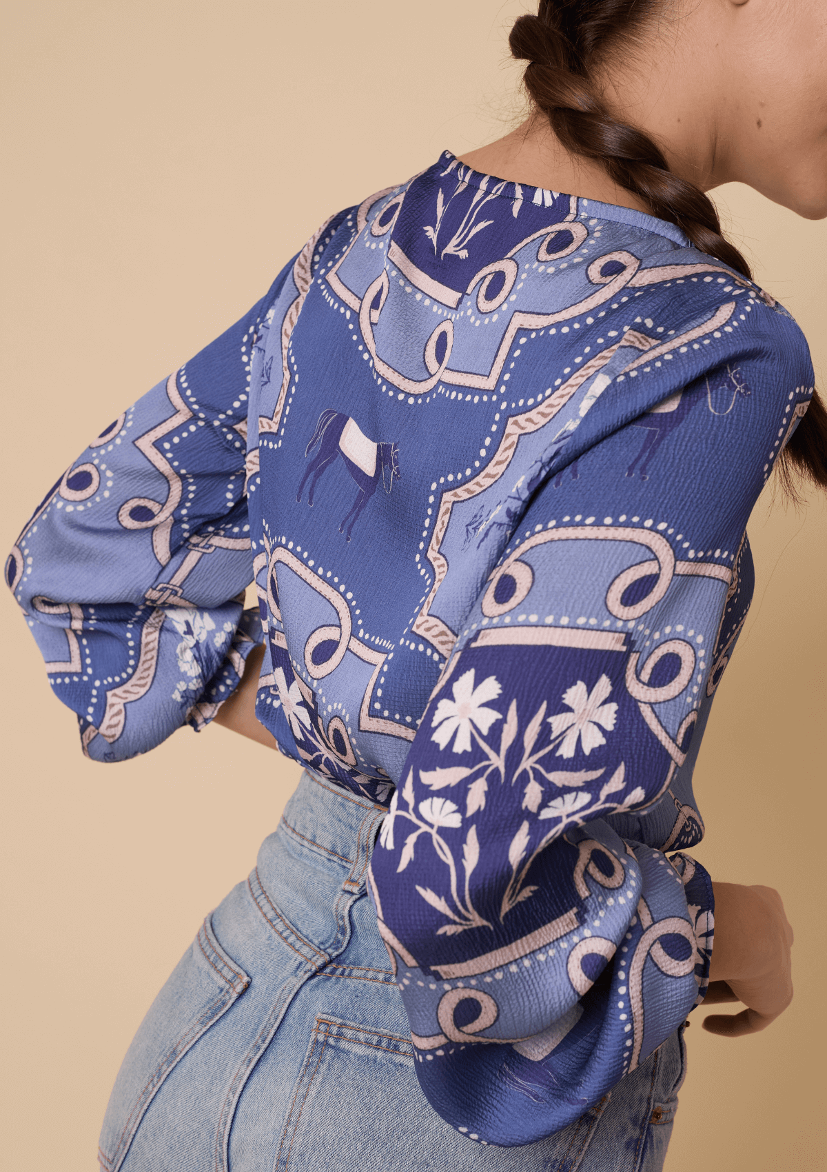 Caravelle Blouse | Veranda Print | Blue