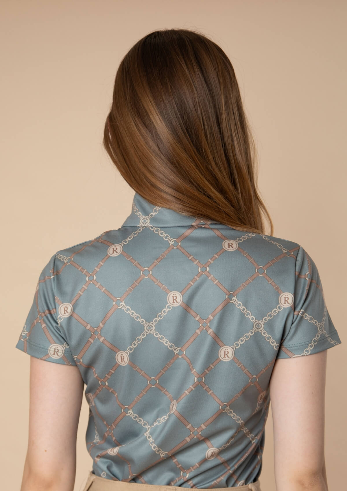 Harmony Q-Zip | Short Sleeve | Beltina Print | Sage