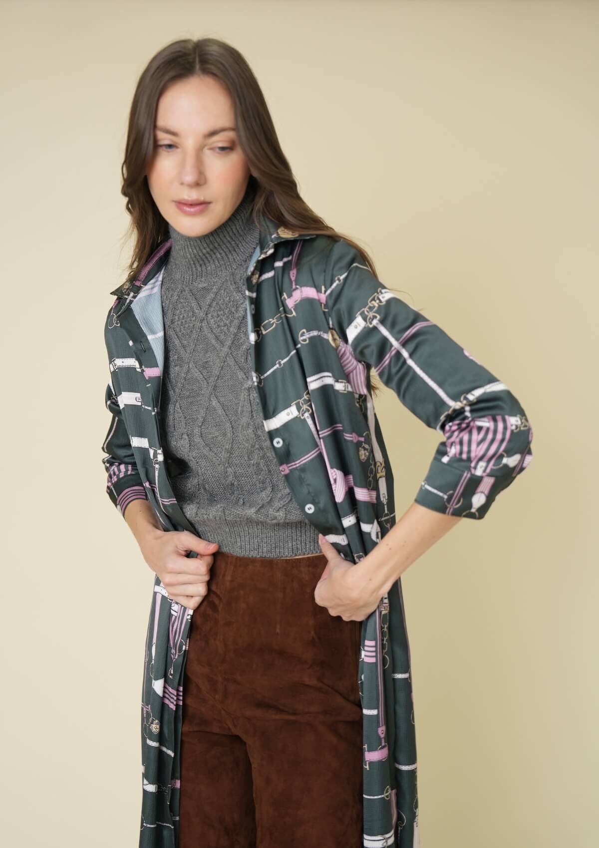 Victoria Tunic-Dress | Jubilea Print | Hunter Green