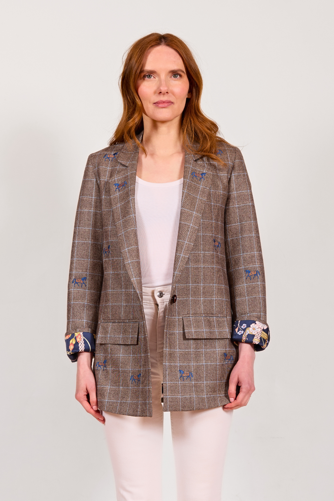 Belmont Blazer | Embroidered Italian Wool