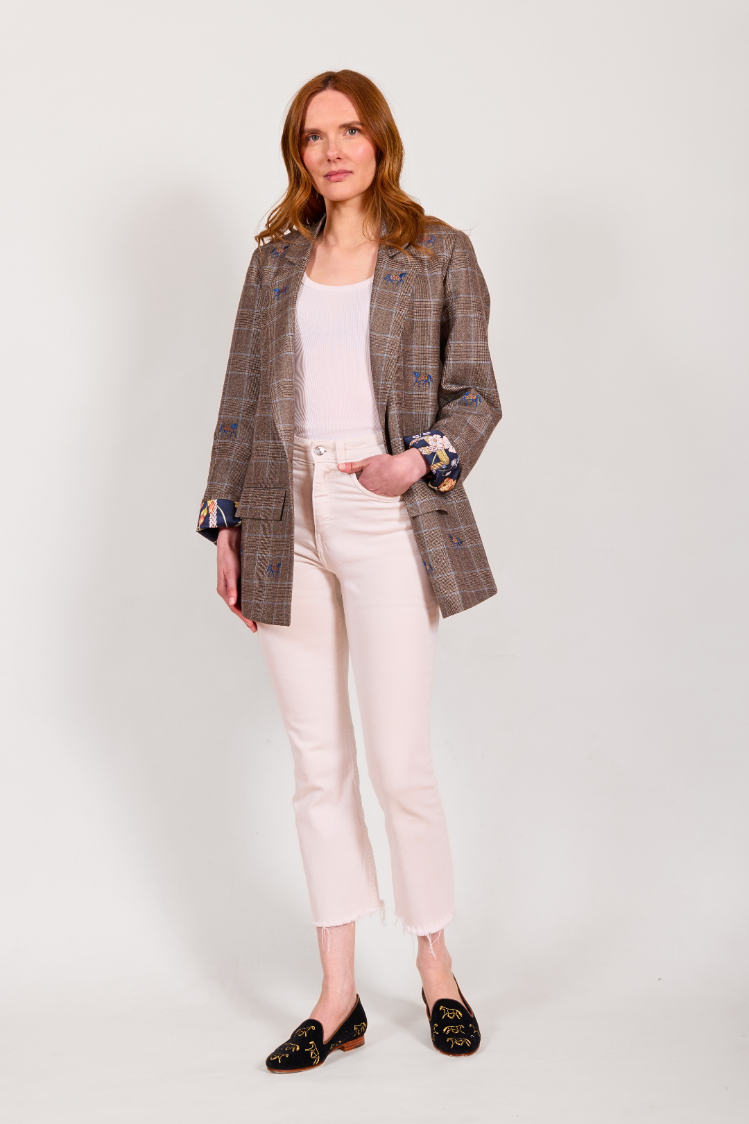 Belmont Blazer | Embroidered Italian Wool