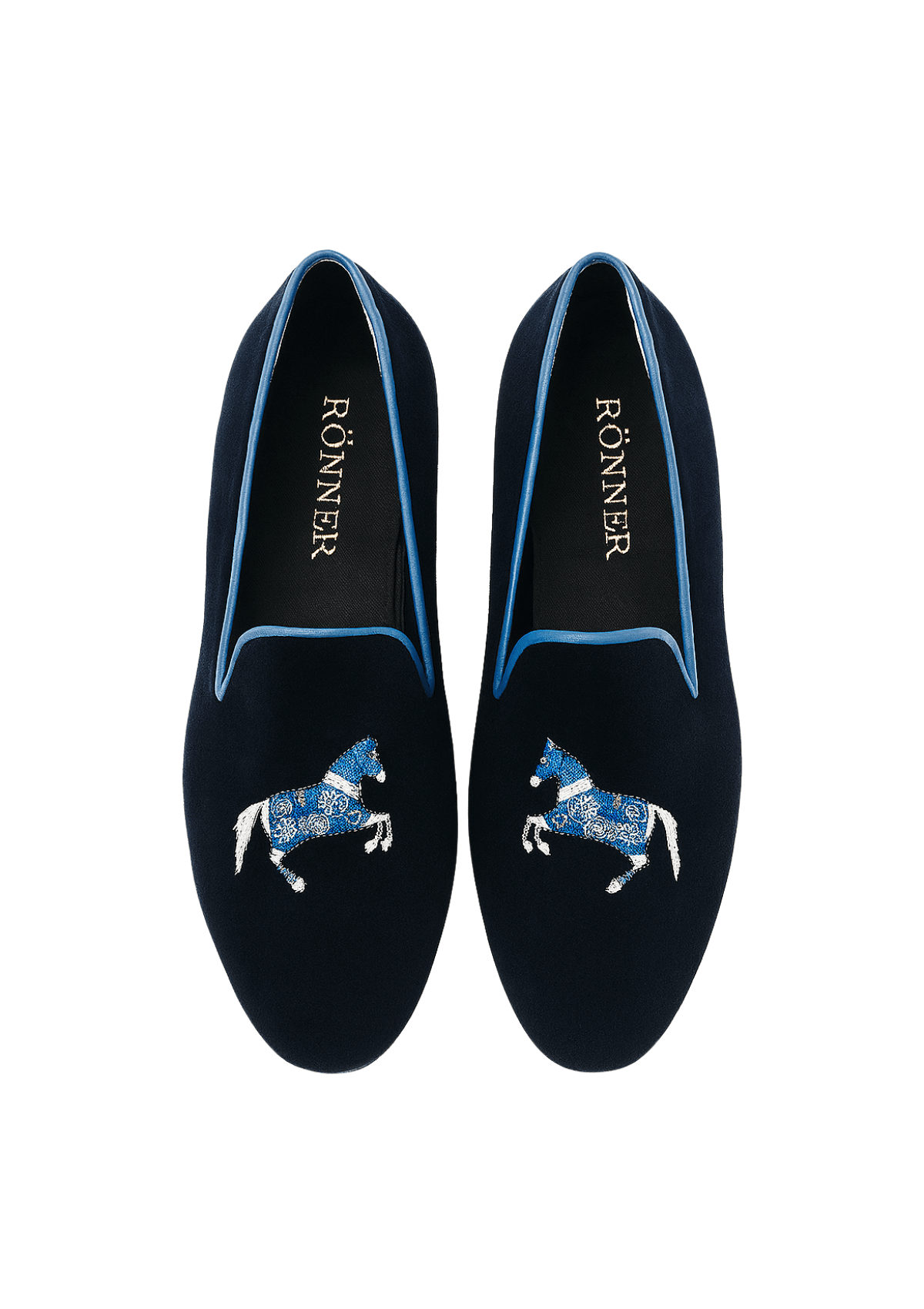 Mimosa Velvet Loafers | Carousel | Navy