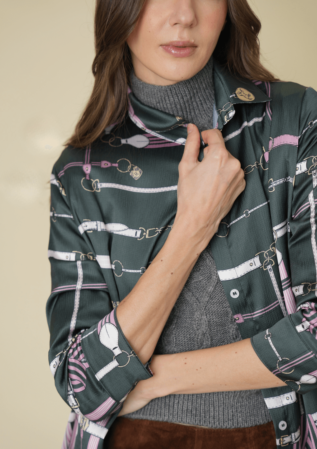 Victoria Tunic-Dress | Jubilea Print | Hunter Green