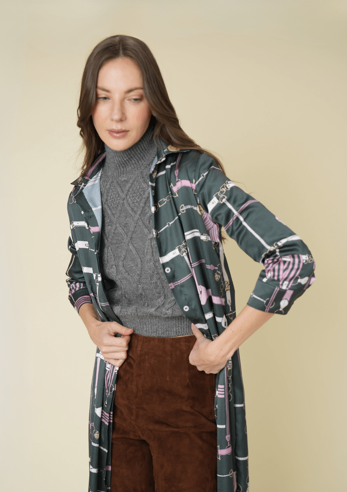 Victoria Tunic-Dress | Jubilea Print | Hunter Green